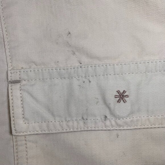 Horny Toad Shorts Womens 8 White Cream Khaki Hiking Walking Cotton Pockets READ - Picture 2 of 10